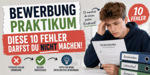 Bewerbung fürs Praktikum: Diese 10 Fehler darfst du nicht machen